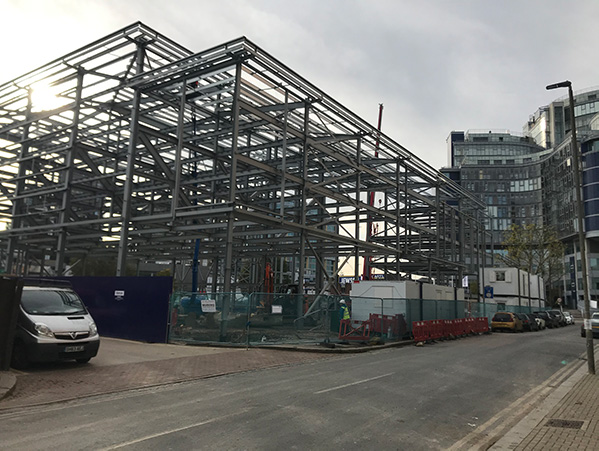 Battersea 30th October 2019 - New steel frame arises IMG_7816.JPG