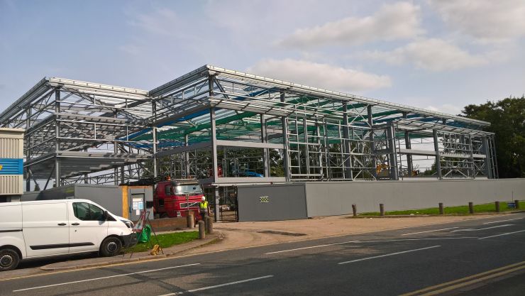 Uxbridge - steel frame making good progress.jpg