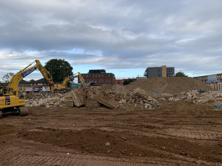 Slough Farnham Rd Demolition of existing building almost complete.JPG