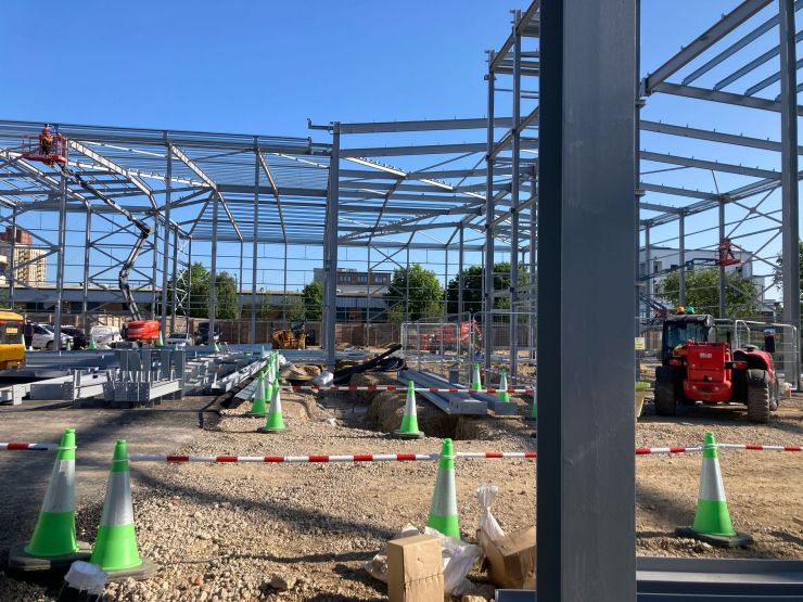 Wembley Steel frame being erected.jpeg