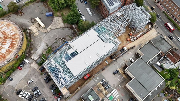 Epsom Steel frame almost complete.jpg