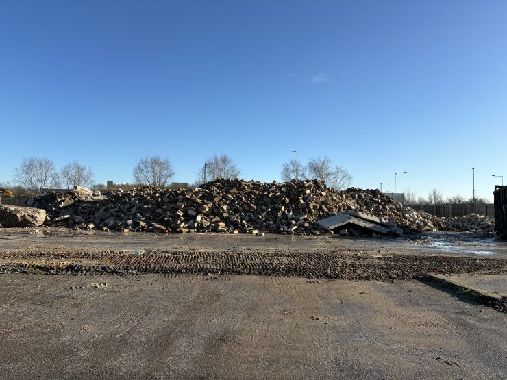 Wembley Demolition nearing completion.JPG