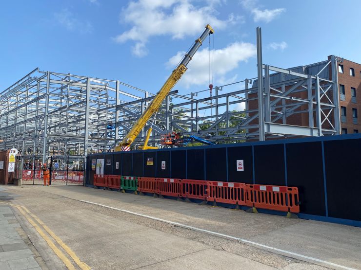 Epsom Steel frame errection.jpg