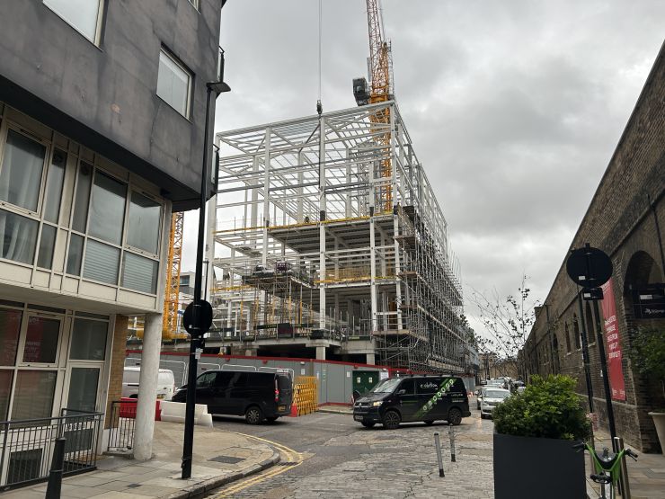 Wapping phase 1 steel erection complete.jpg