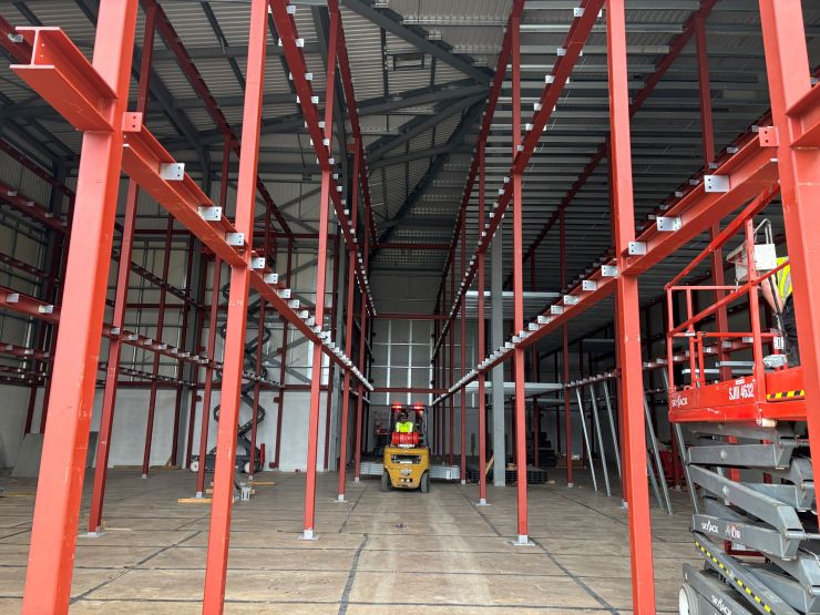 Wembley Mezzanine floors being erected.JPG