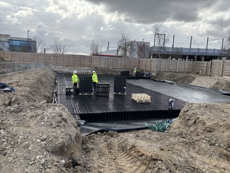 Wembley attenuation tank installation.JPG