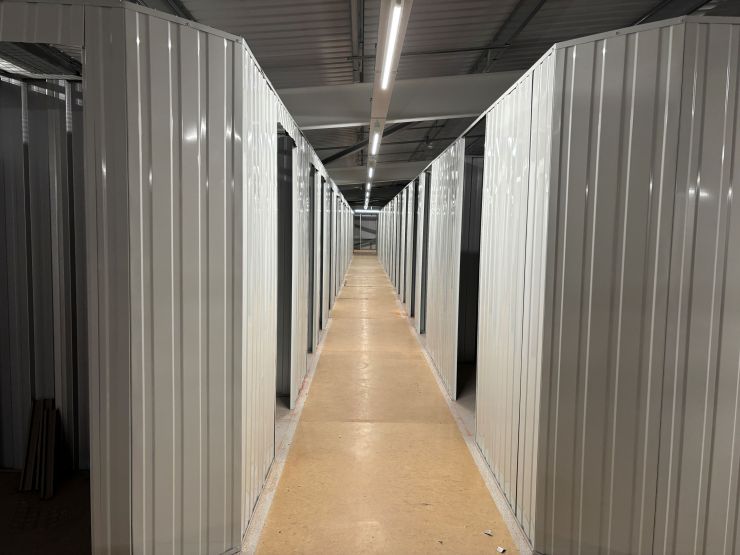 Kentish Town Storage partitions being installed.JPG