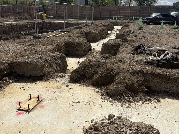 Wembley foundations laid.JPG