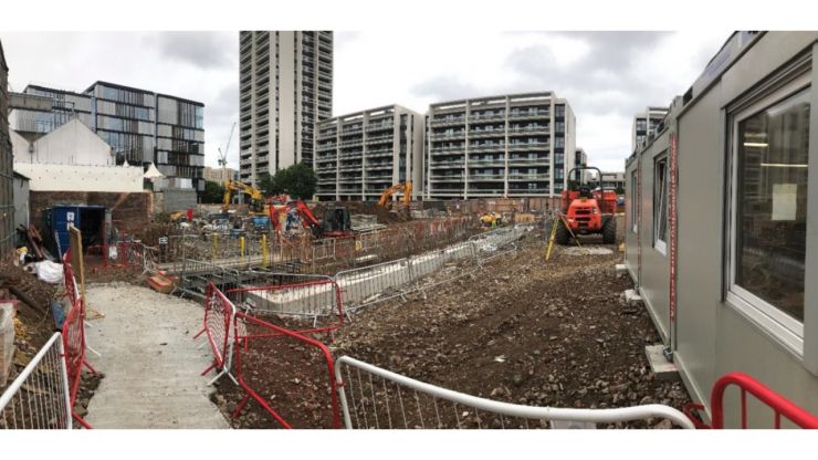 Kings Cross digging out of the double basement underway.jpg