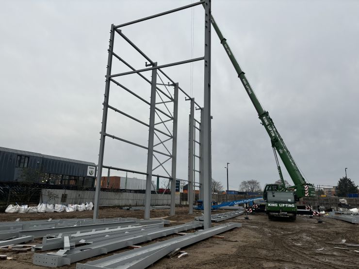 Slough Bath Road First Steels up.JPG