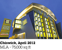 Chiswick, April 2012, MLA &ndash; 75,000 sq ft.