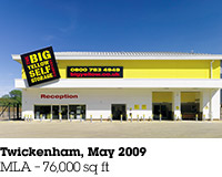 Twickenham, May 2009, MLA &ndash; 76,000 sq ft.