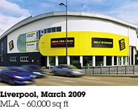 Liverpool, March 2009, MLA &ndash; 60,000 sq ft.