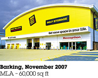 Barking, November 2007, MLA &ndash; 60,000 sq ft.