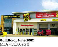 Guildford, June 2002, MLA &ndash; 55,000 sq ft.