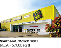 Southend, March 2001, MLA &ndash; 57,000 sq ft.