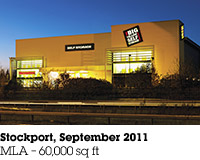Stockport, September 2011, MLA &ndash; 60,000 sq ft.