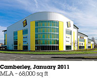 Camberley, January 2011, MLA &ndash; 68,000 sq ft.