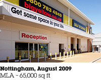 Nottingham, August 2009, MLA &ndash; 65,000 sq ft.