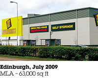 Edinburgh, July 2009, MLA &ndash; 63,000 sq ft.