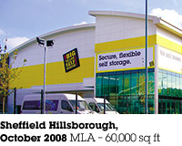 Sheffield Hillsborough, October 2008, MLA &ndash; 60,000 sq ft.