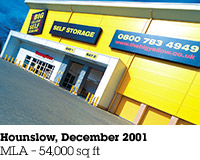 Hounslow, December 2001, MLA &ndash; 54,000 sq ft.