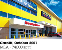Cardiff, October 2001, MLA &ndash; 74,000 sq ft.
