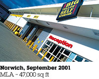 Norwich, September 2001, MLA &ndash; 47,000 sq ft.